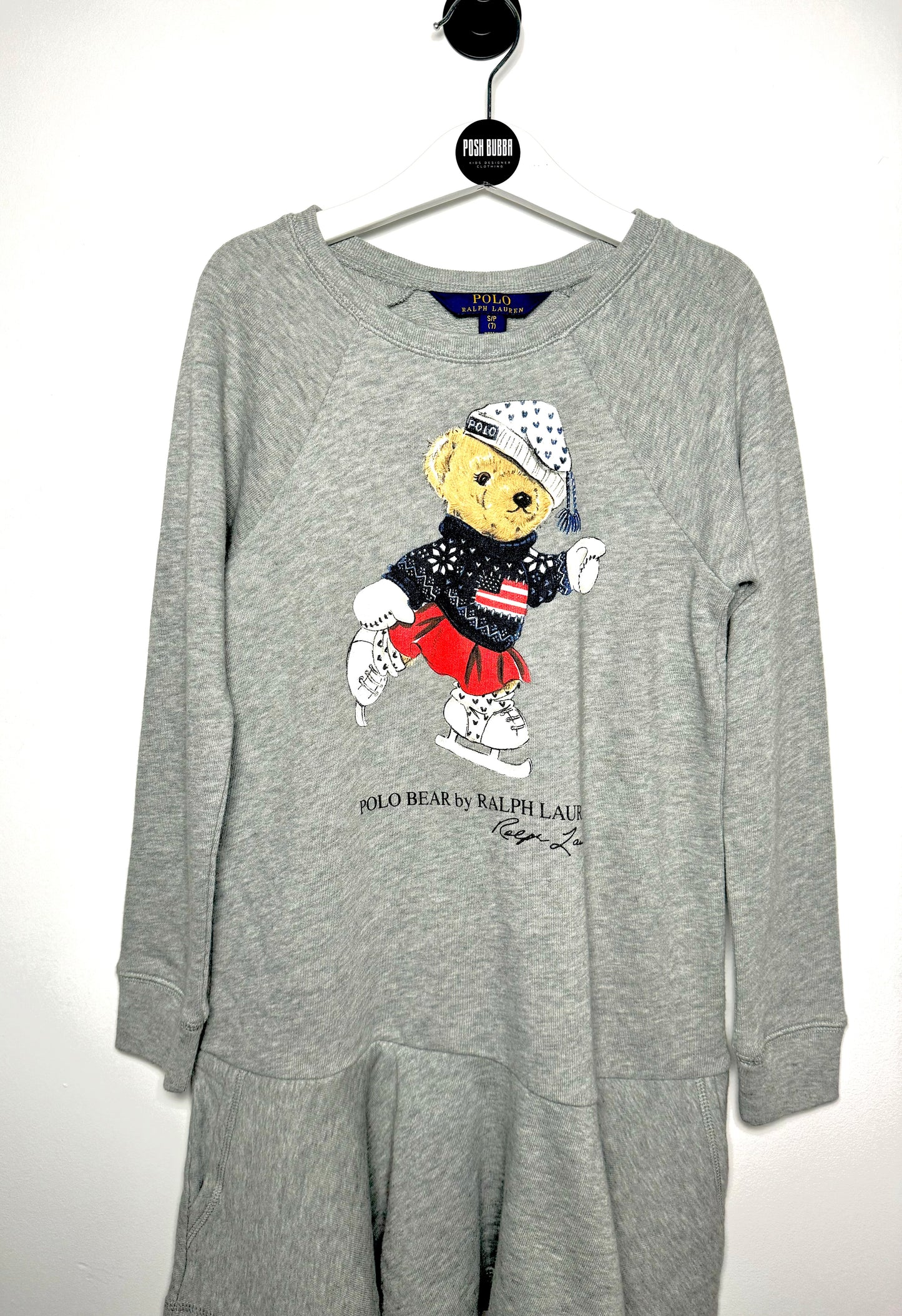 Ralph Lauren Bear Dress 7-8y New no tags