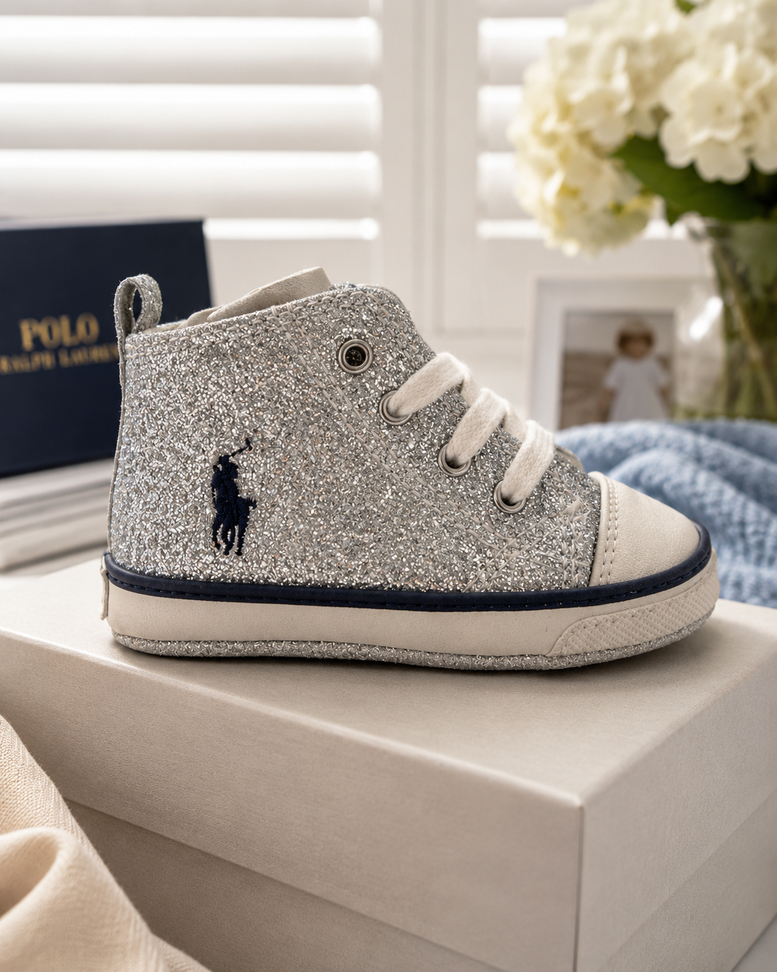 Ralph Lauren Glitter Baby Shoes EU18