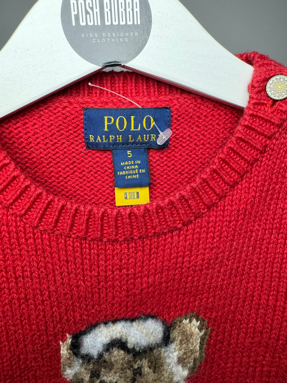 Ralph Lauren Red Ski Jumper 3-4y