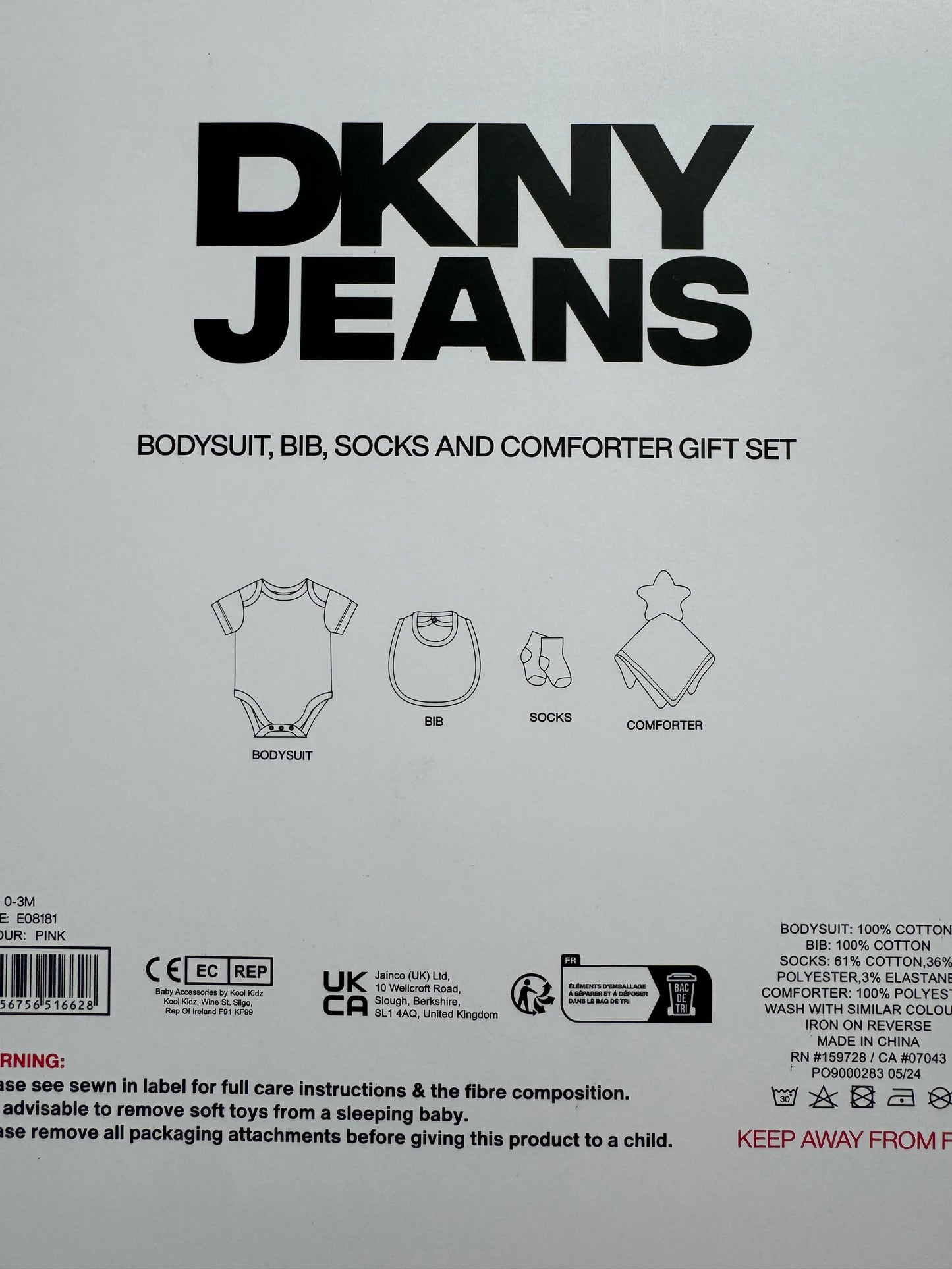 DKNY Baby Boy Gift Set 0-3m New with tags