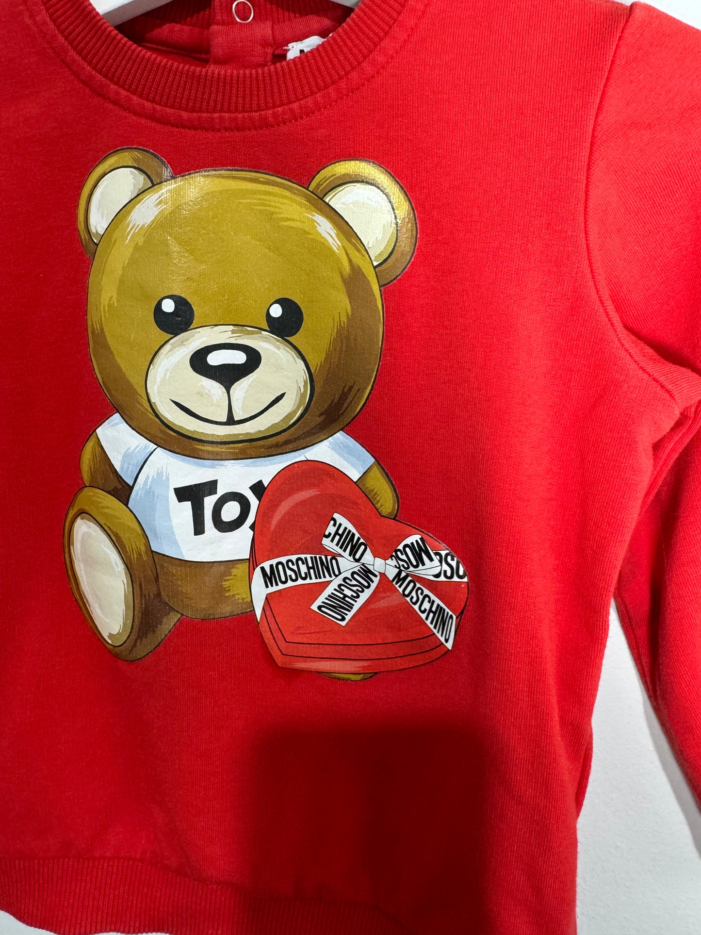 Moschino Red Jumper 12-18m Used 141072