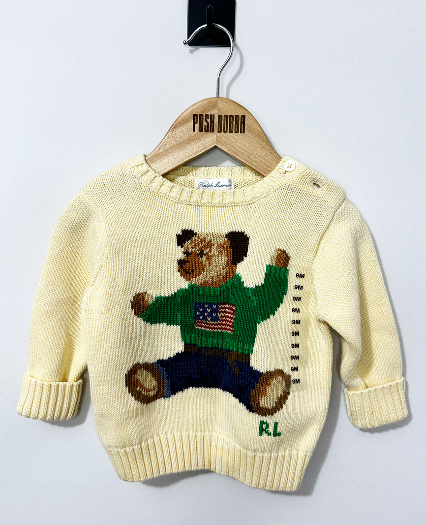 Ralph Lauren Beige Teddy Jumper 9m