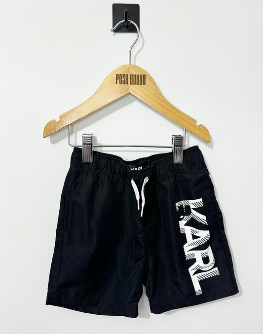 Karl Lagerfeled Black Swim Shorts 4y No Tags