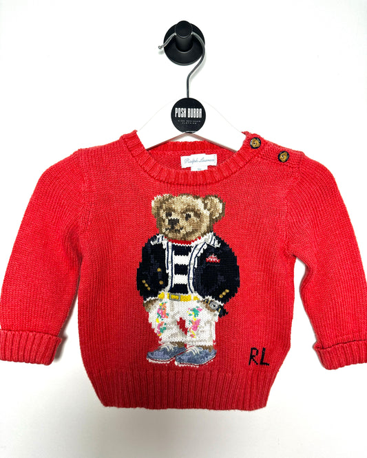 Ralph Lauren Knitted Baby Jumper 6-9m