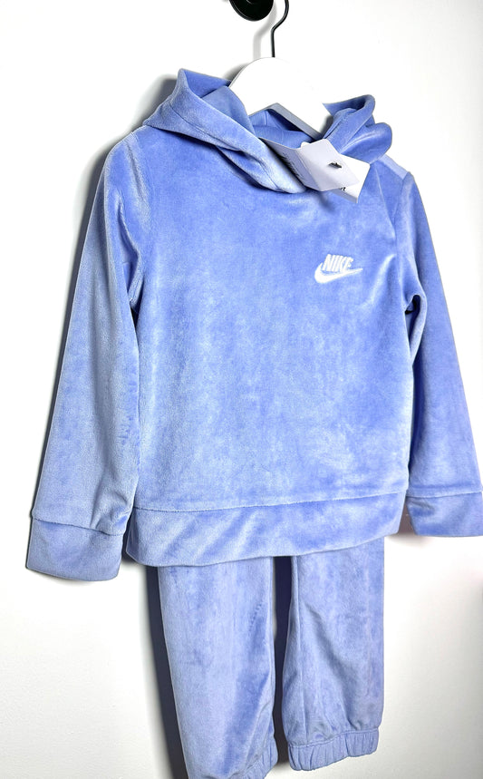 Nike Lilac Velvet Tracksuit 2-3y