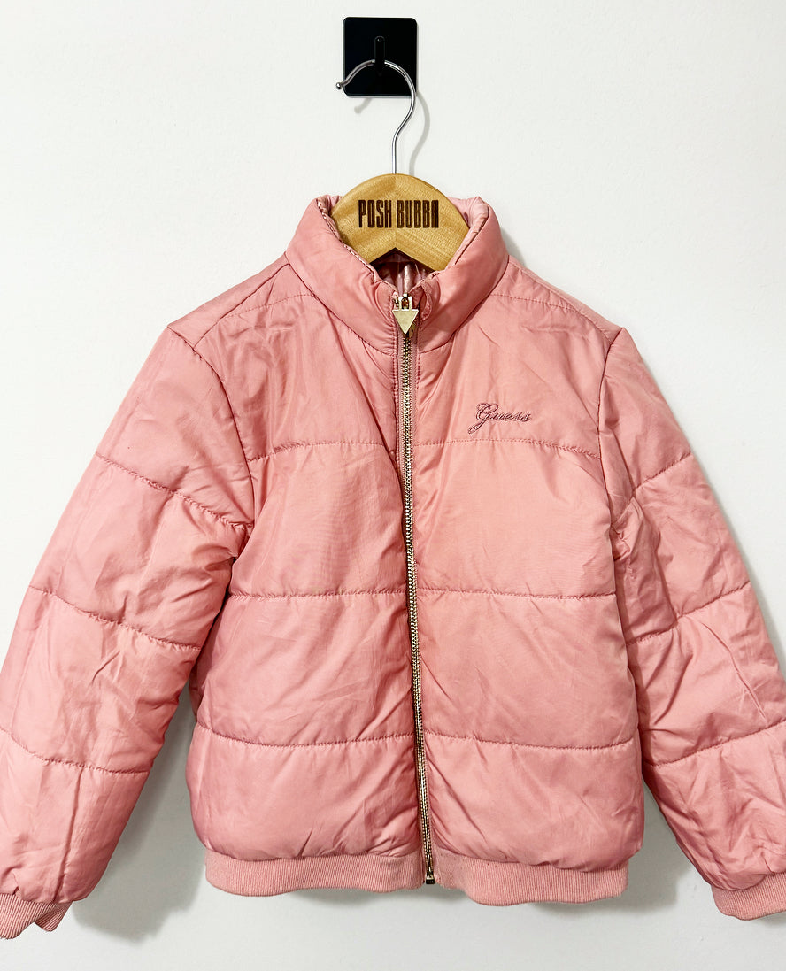 Guess Pink Logo Jacket 4y No Tags