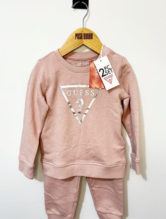 Guess Baby Girls Pink Tracksuit 18-24m