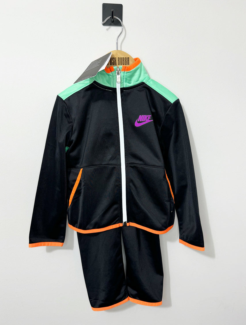 Nike Black Org/Purp Tracksuit 2y