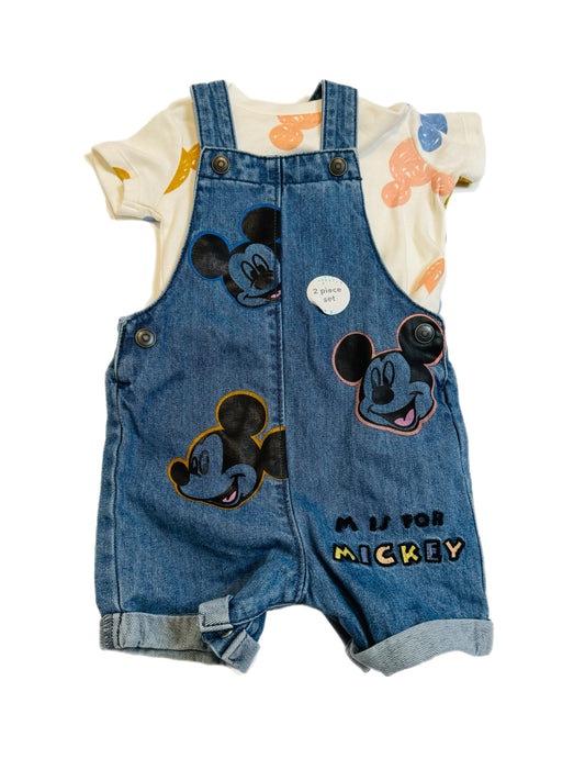 F&F Dungarees with T-shirt 6-9m