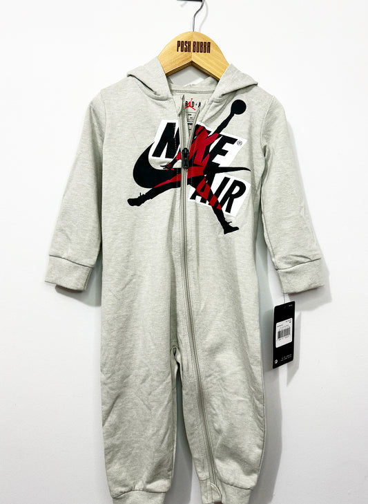 Nike Jordan Gray Babygrow 18-24m