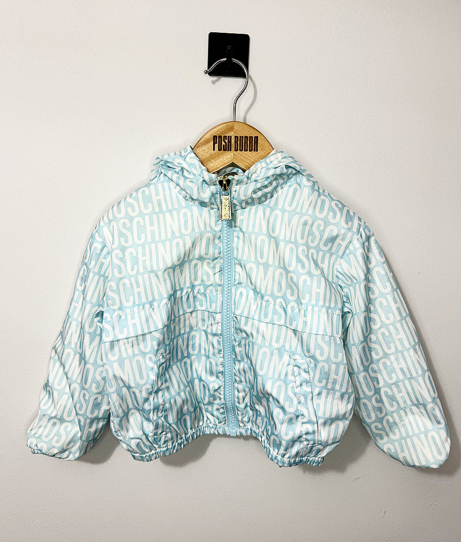 Moschino Light Blue Teddy Jacket 9m