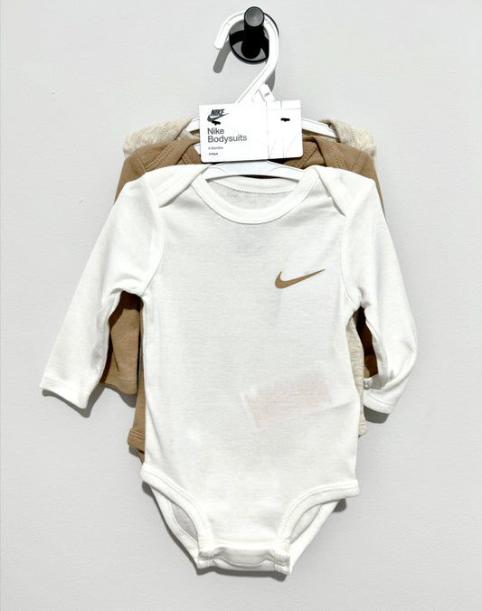 Nike Baby Vests x3 Long Sleeve 6m New with tags 141010