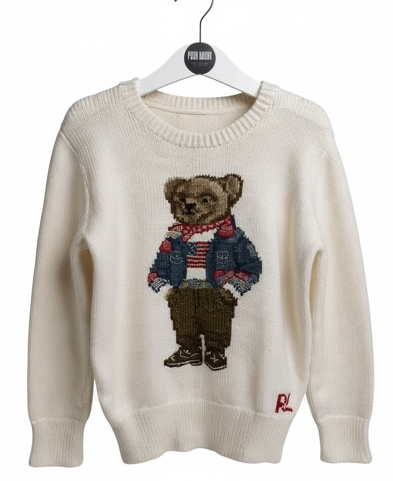 Ralph Lauren Polo bear jumper 7y