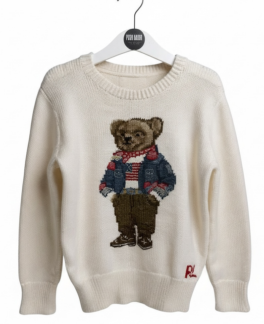 Ralph Lauren Polo bear jumper 7y