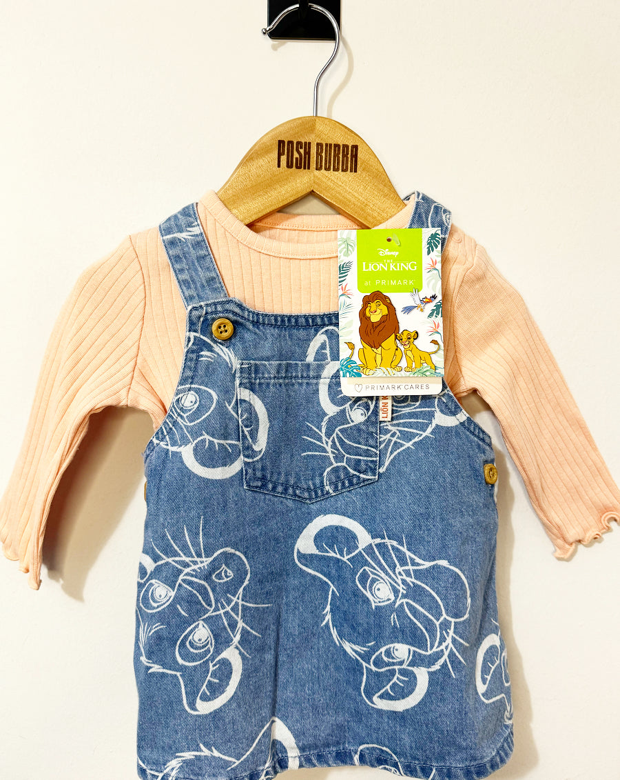 Primark Simba Denim Dress 0-3m