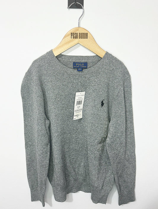 Ralph Lauren Grey Knit Jumper 7y