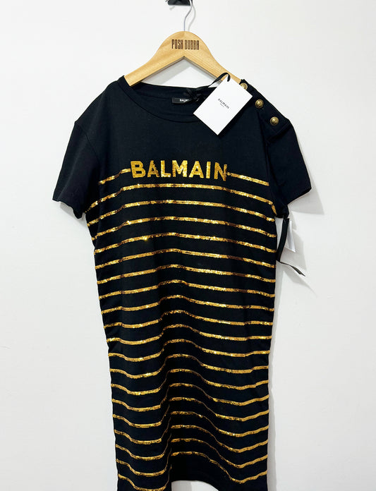 Balmain Golden Dress 12y xs