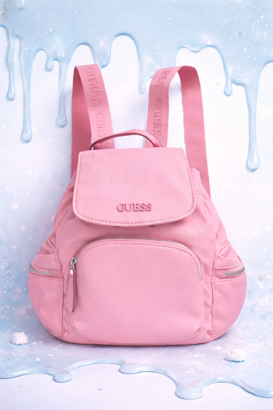 Guess pink medium backpack
