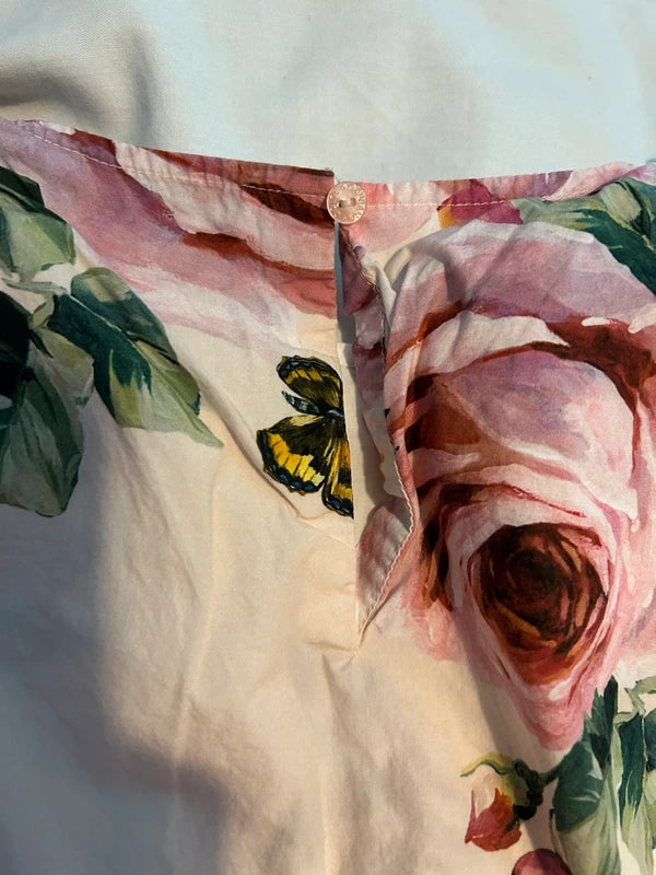 D&G girls floral vest 7-8y