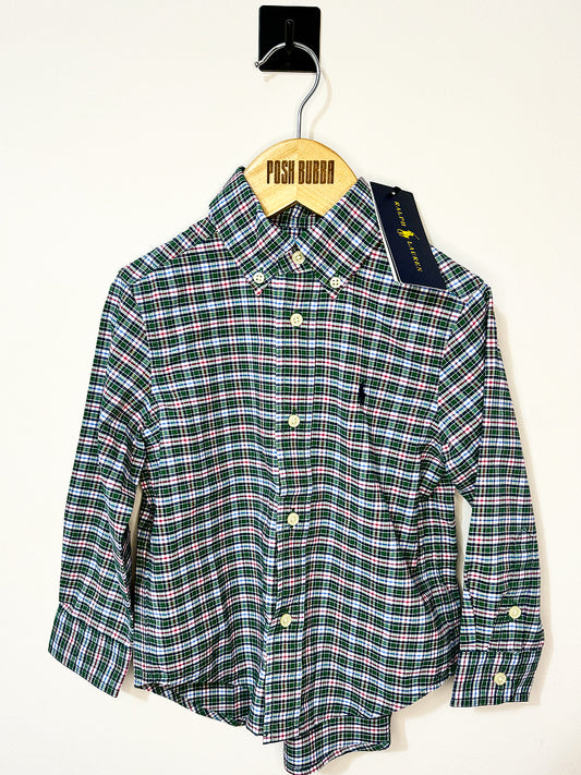 Ralph Lauren Shirt Green 2y