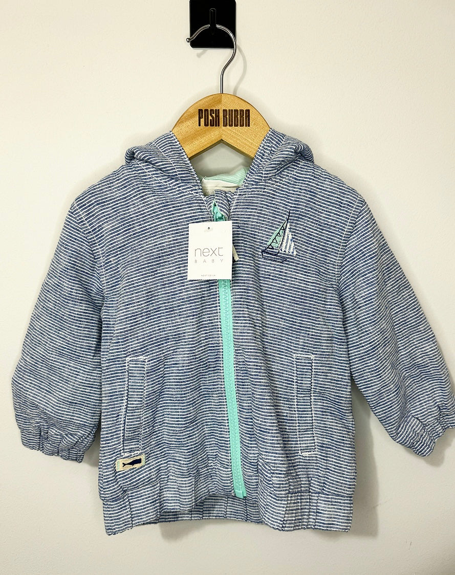 Next Blue Boat Jacket 9-12m