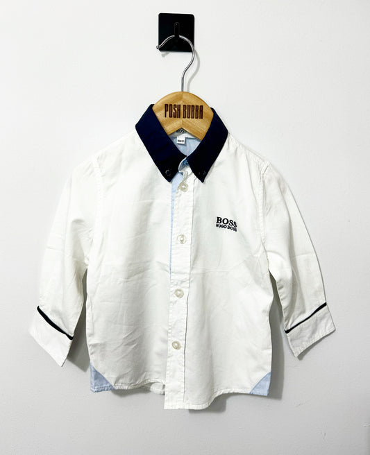 Boss White Smart Shirt 12-18m No Tags