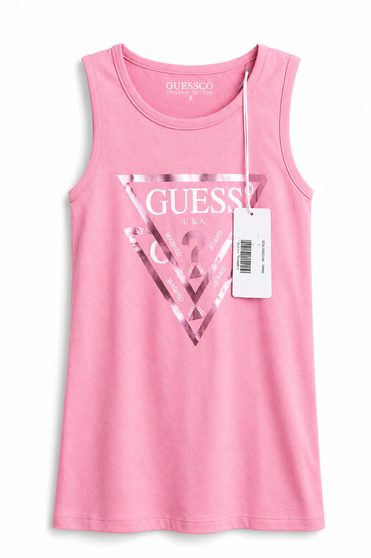 Guess Girls Pink Dress 2y