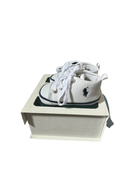 Ralph Lauren White Baby trainers EU18