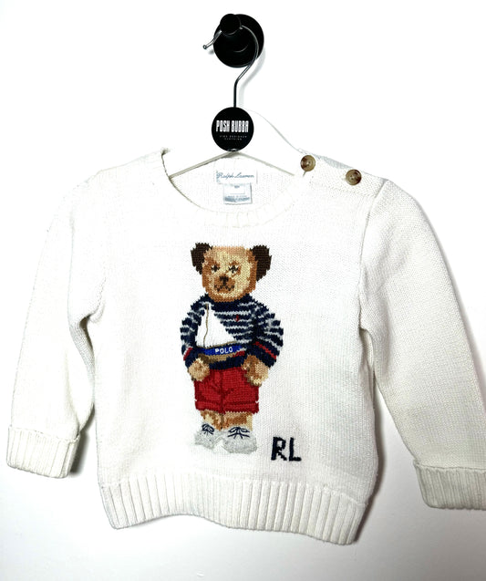 Ralph Lauren Polo Bear Jumper 12-18m