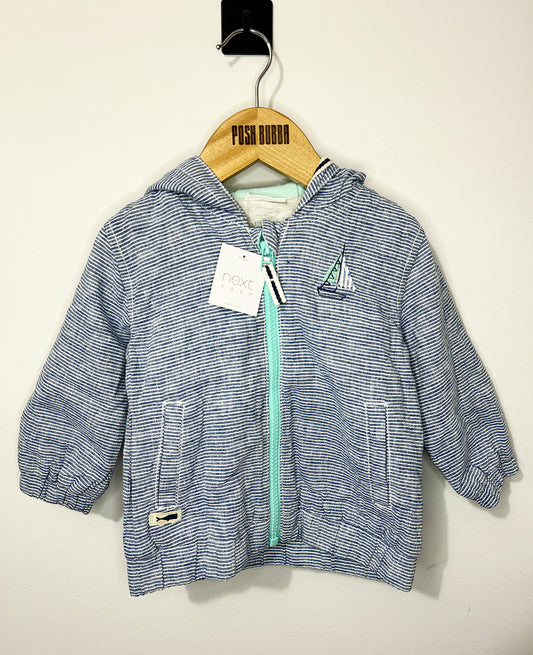 Next Blue Boat Jacket 9-12m