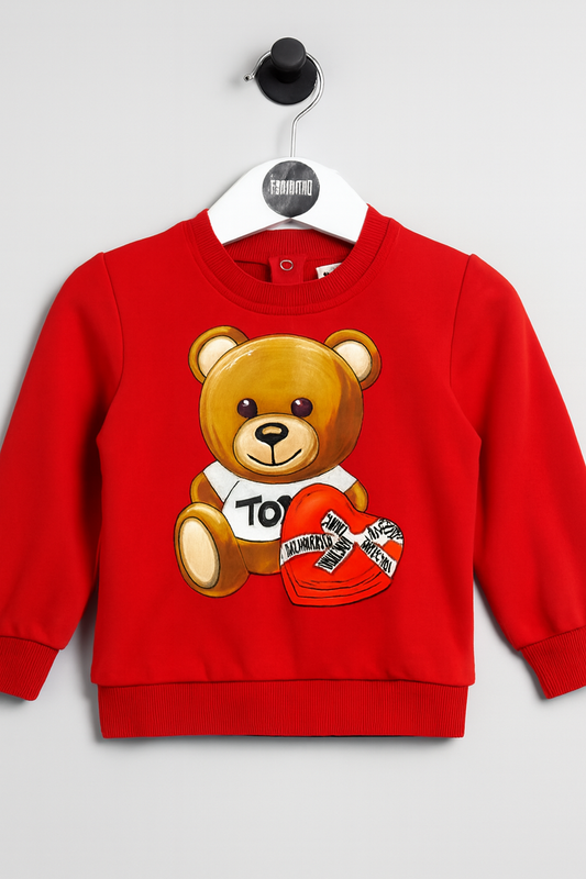 Moschino Червен пуловер 12-18м Употребяван 141072