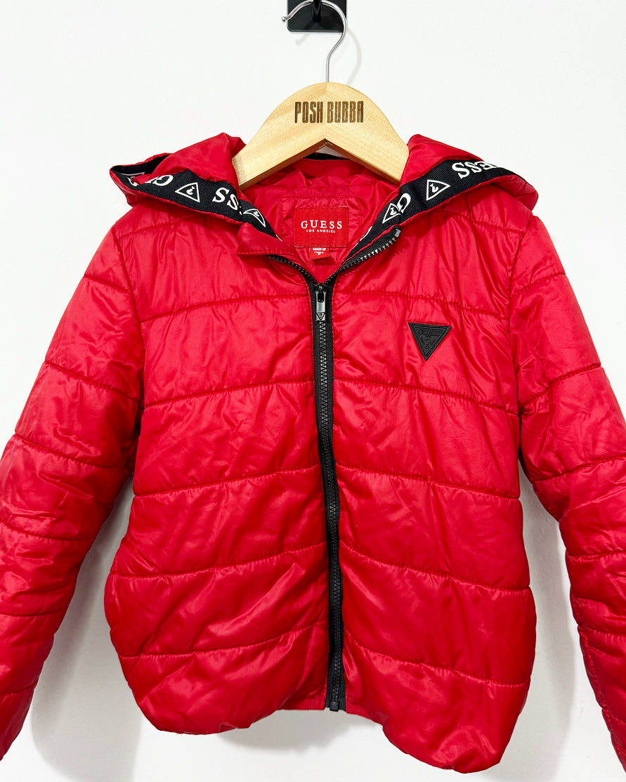 Guess red shops winter jacket