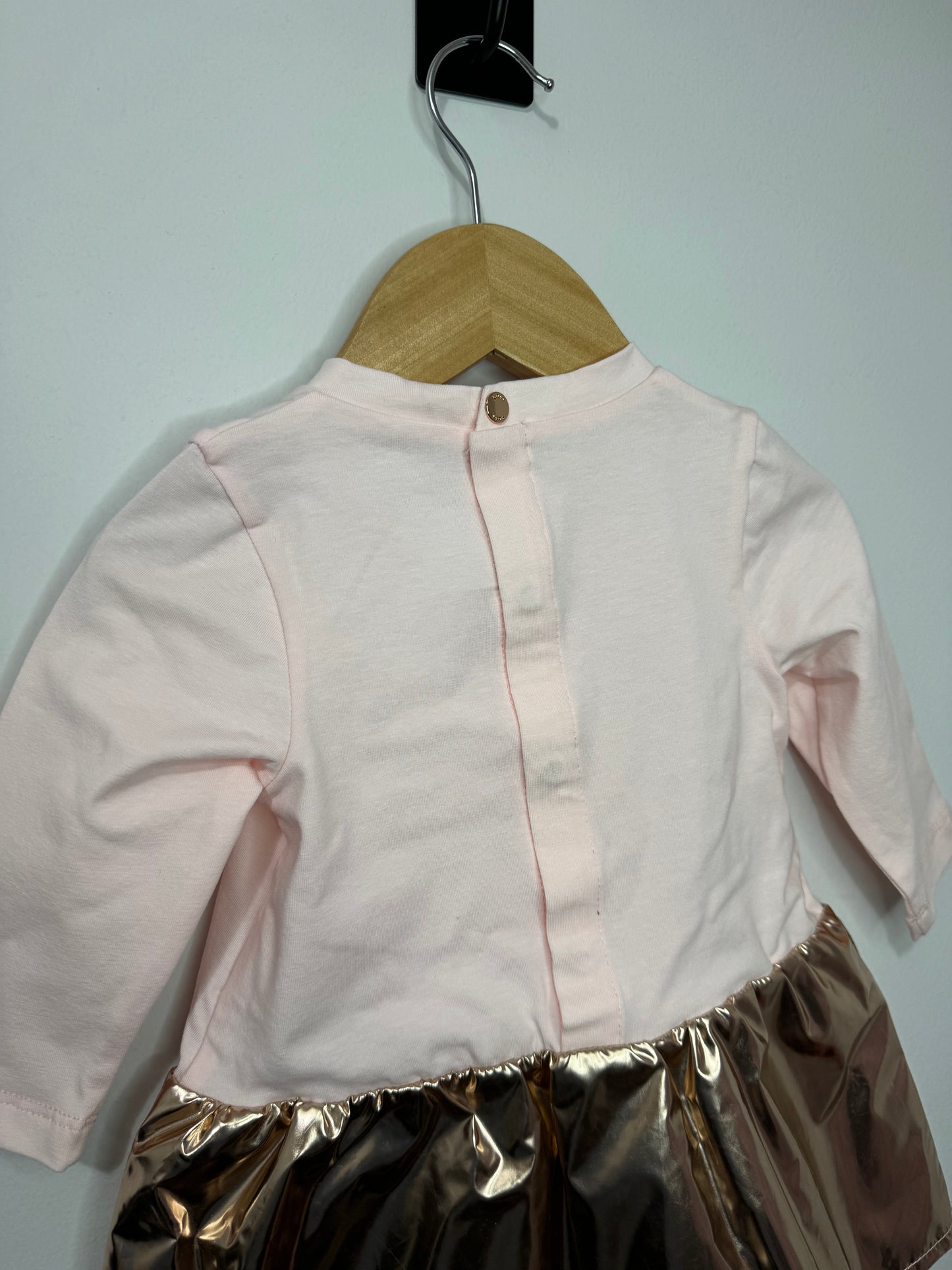 Boss Pink Pale Baby Dress 6m