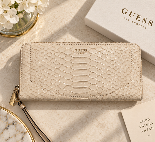 Guess white purse