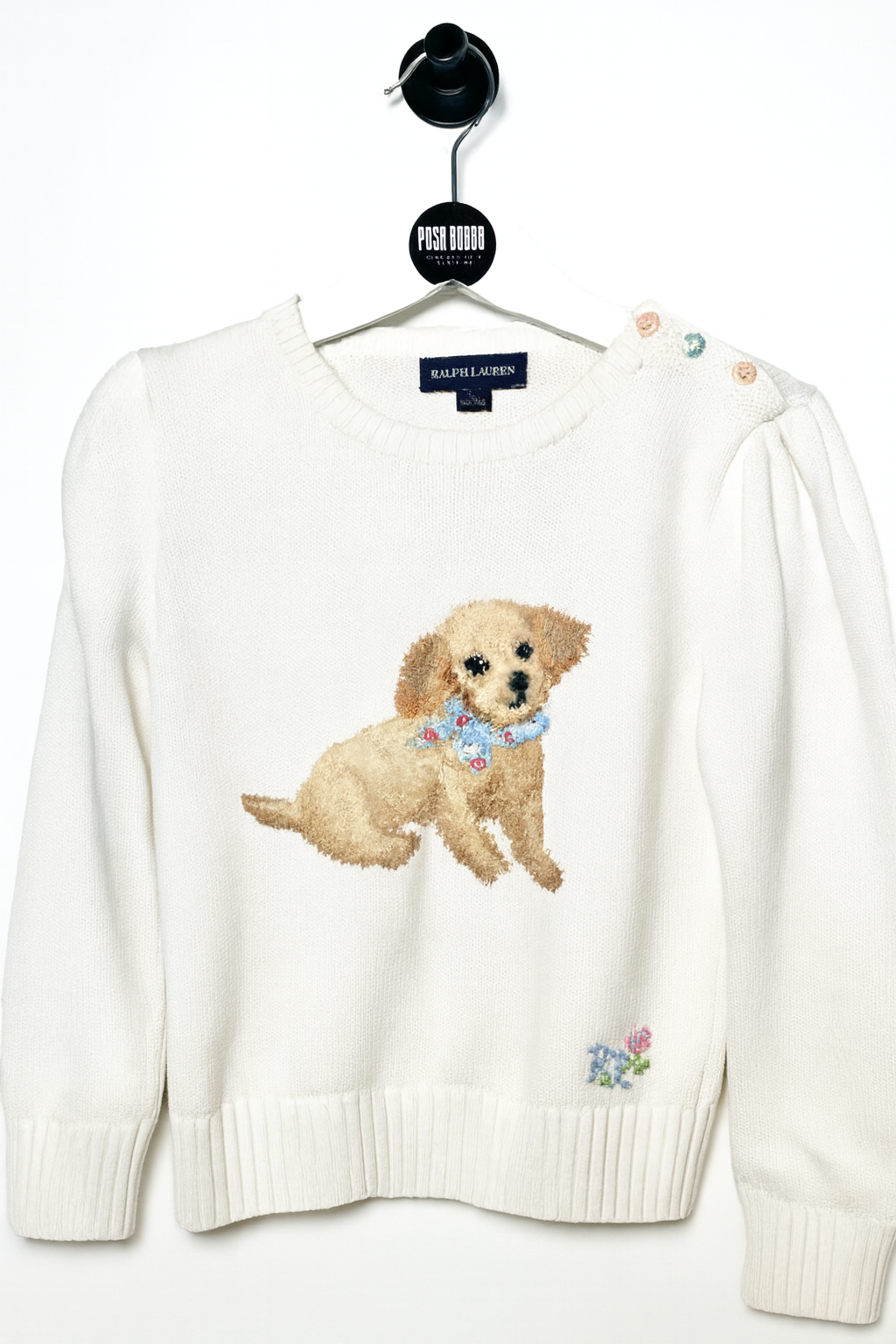 Винтидж пуловер за момичета Ralph Lauren, 4 г.