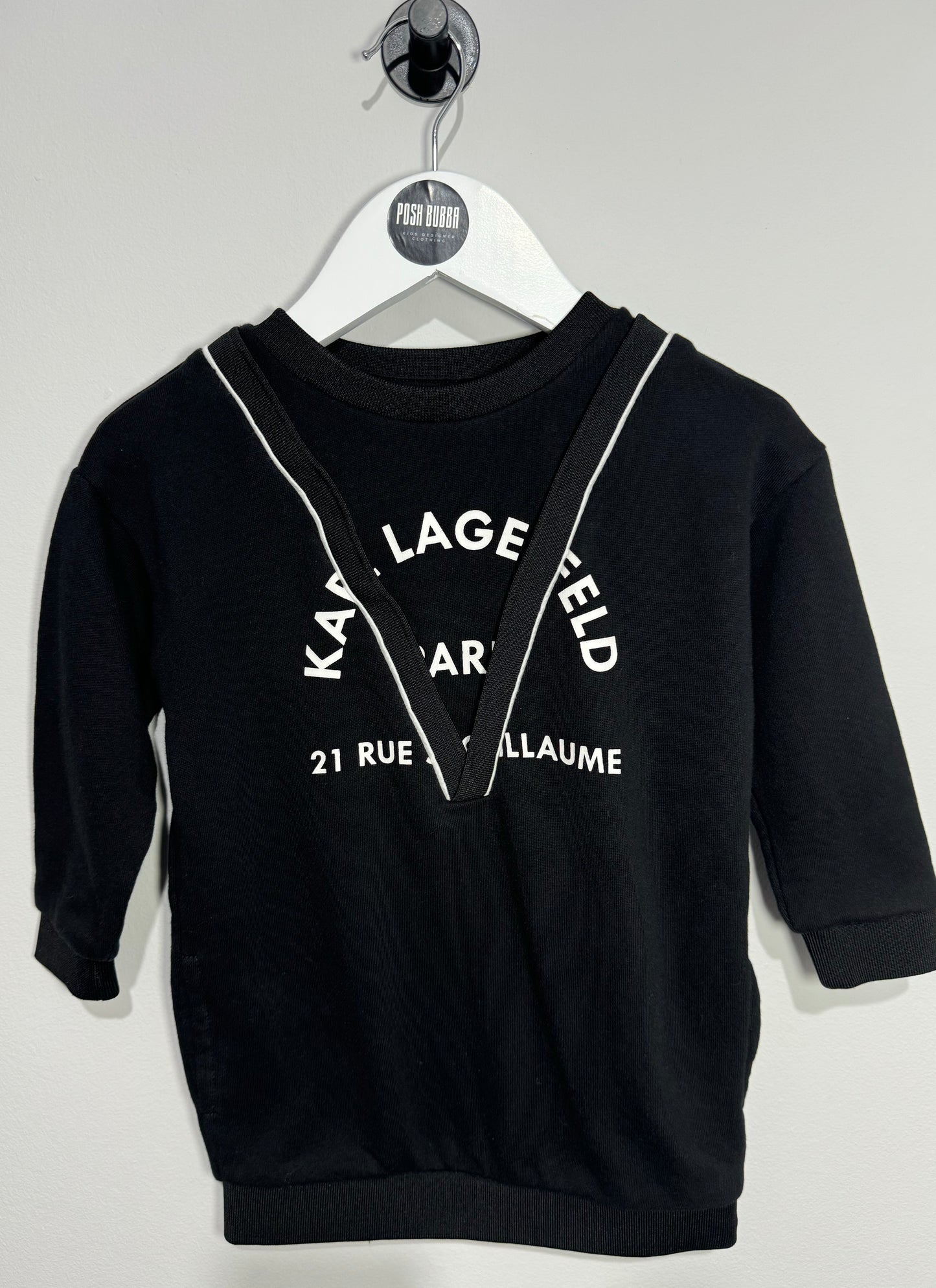 Karl Lagerfeld Black Dress 2y New No Tags 141089