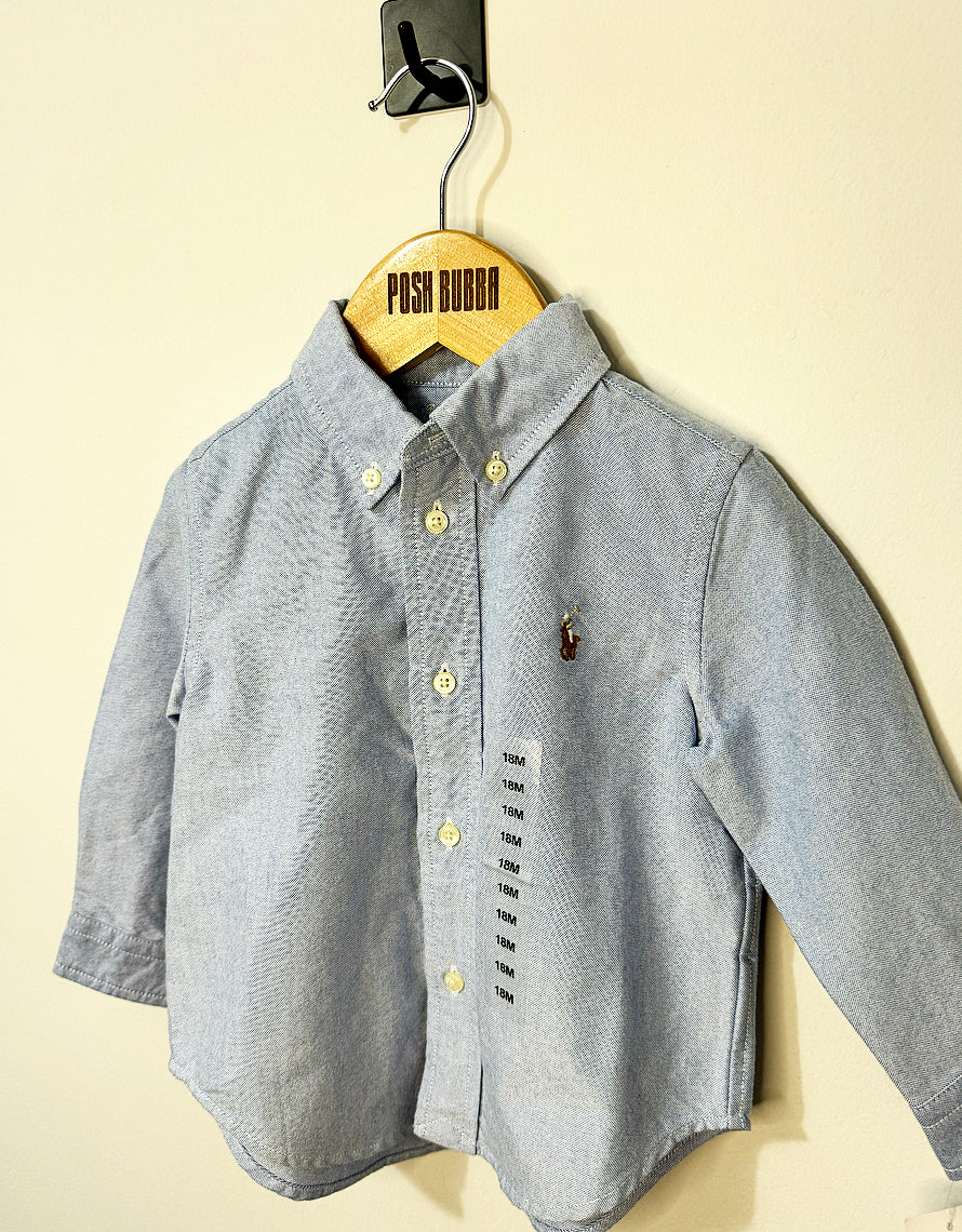 Ralph Lauren Blue Shirt 18-24m