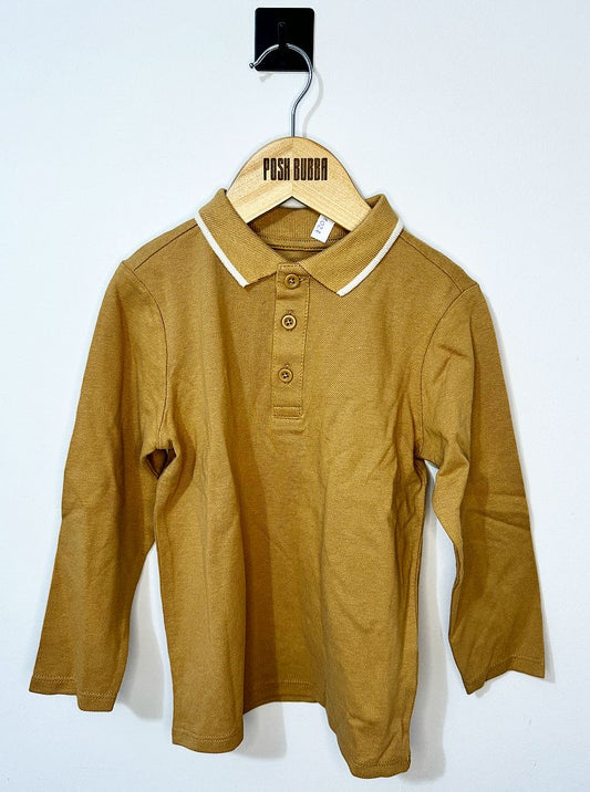 George Long Sleeve Shirt Beige 3-4y