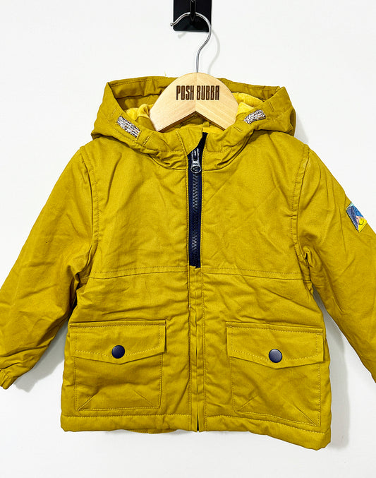 TU Boys Mustard Coat 12m No Tags