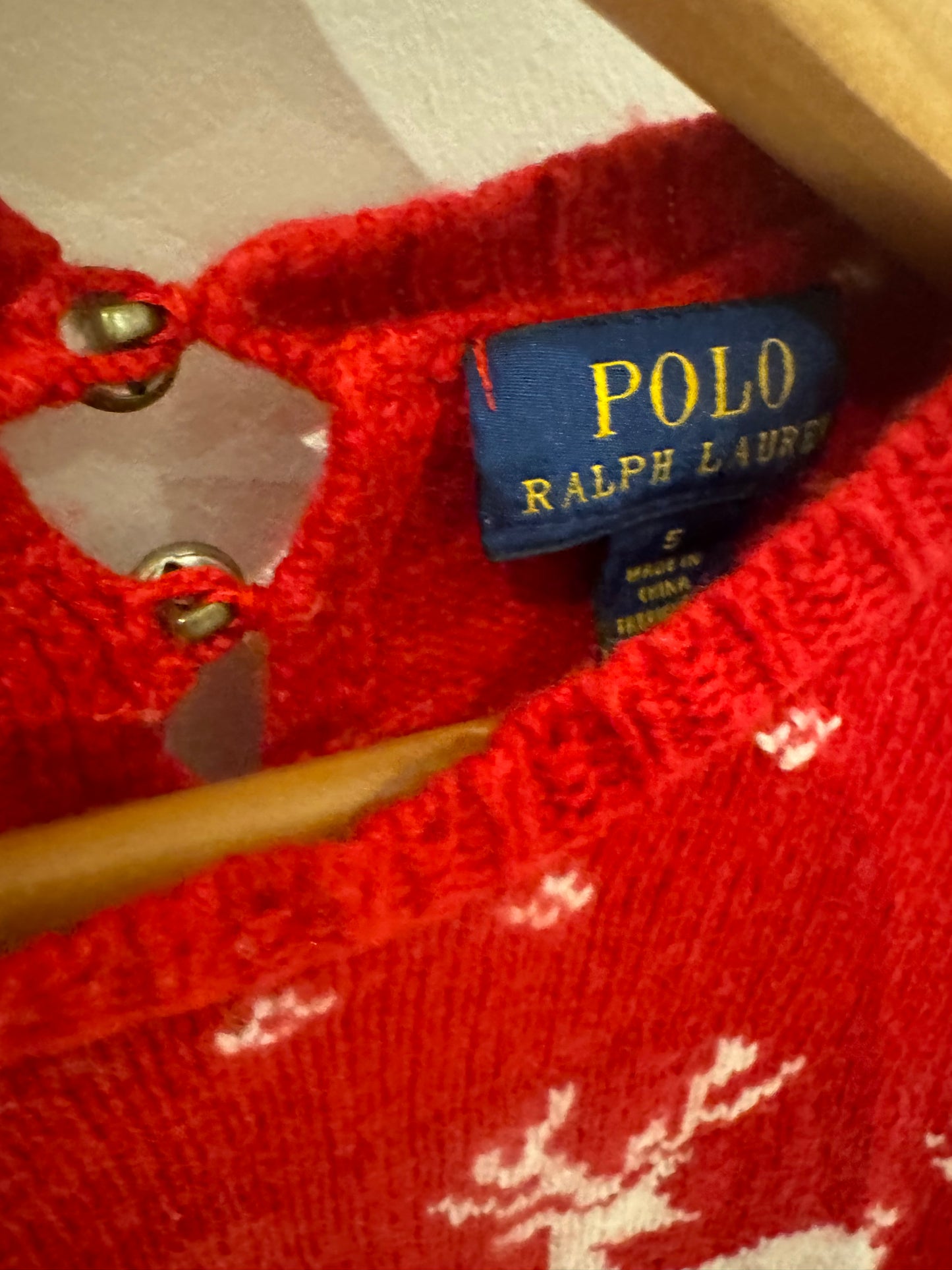 Ralph Lauren Christmas jumper 5y