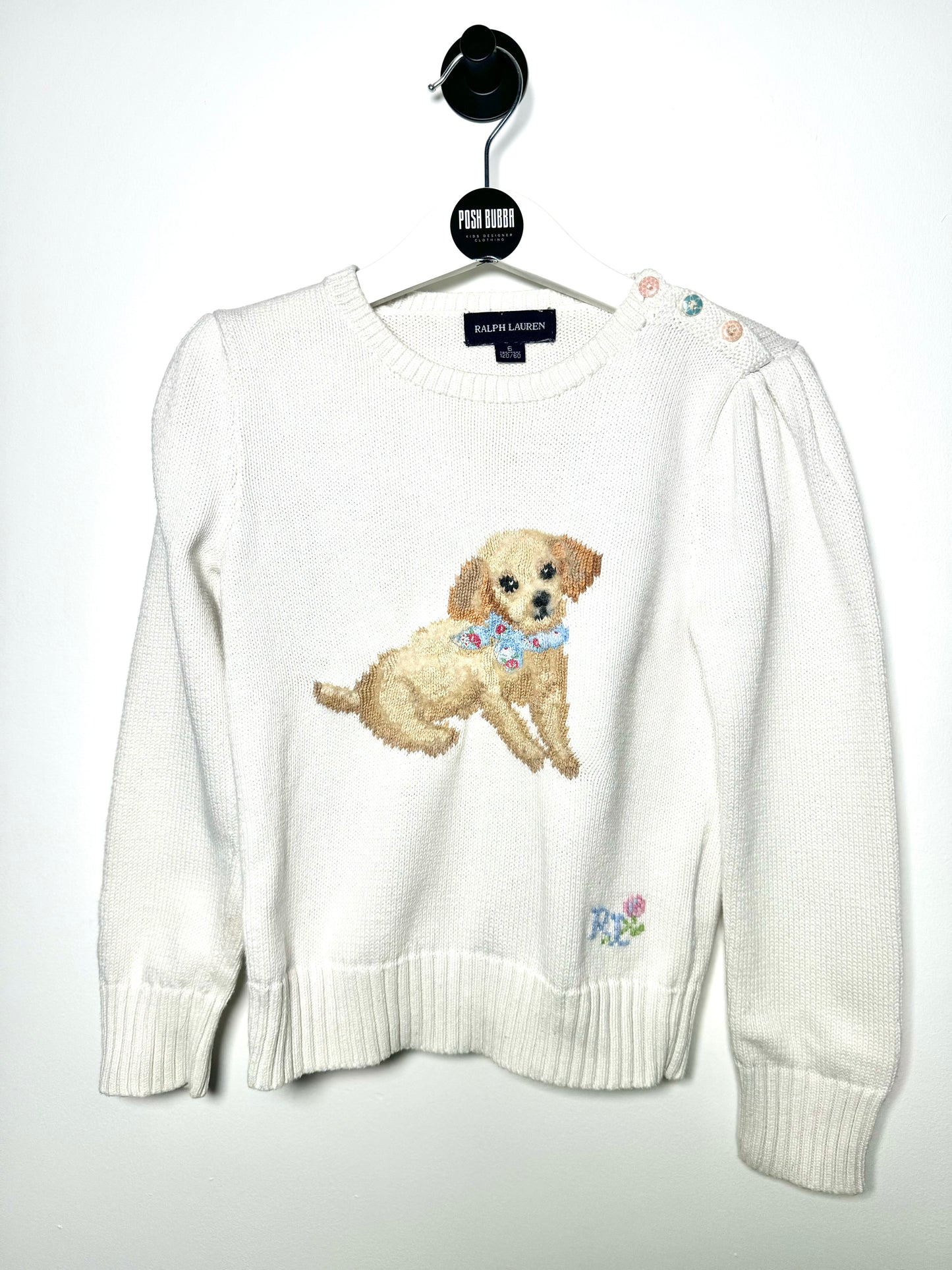 Ralph Lauren Girls Vintage Jumper 4y