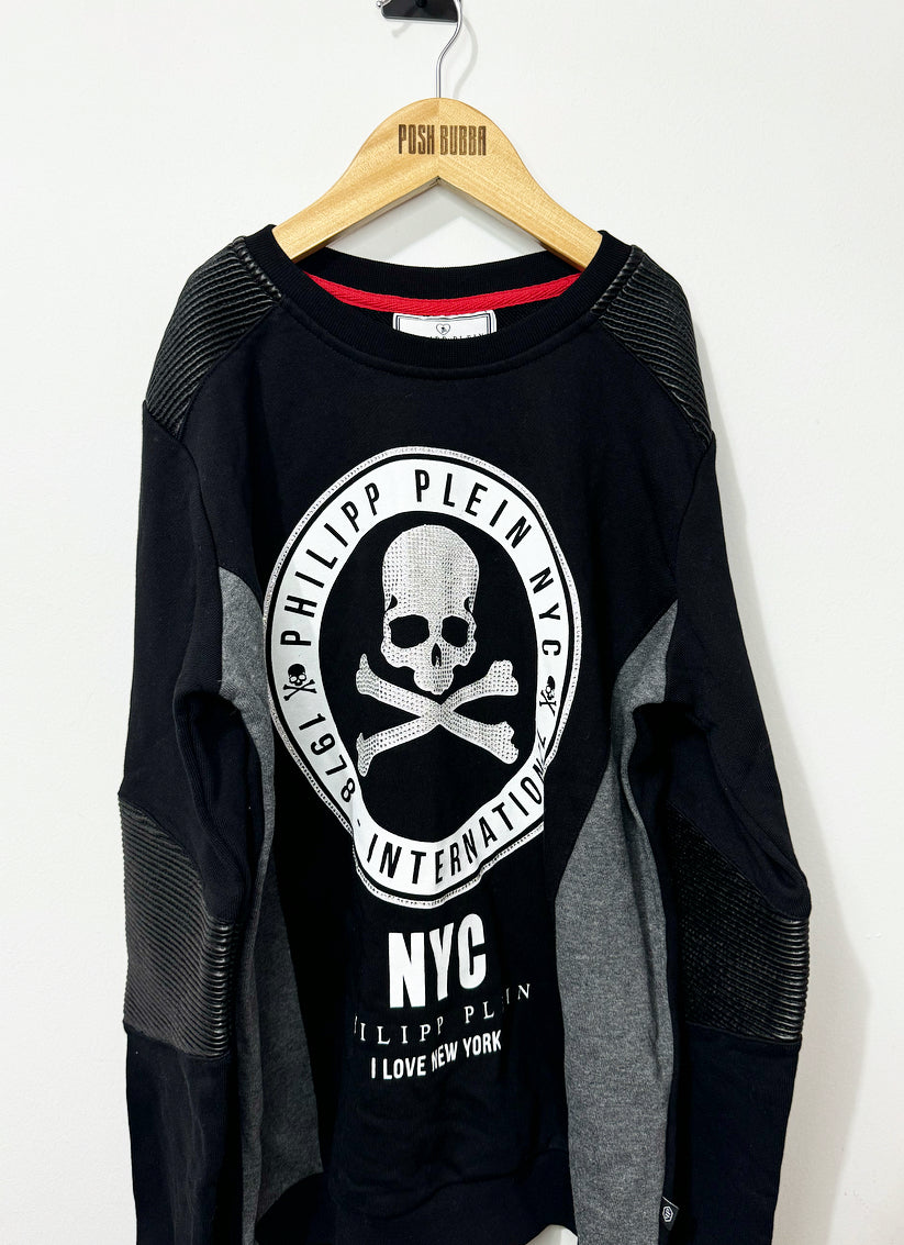 Philipp Plein Boys Black Jumper 14y