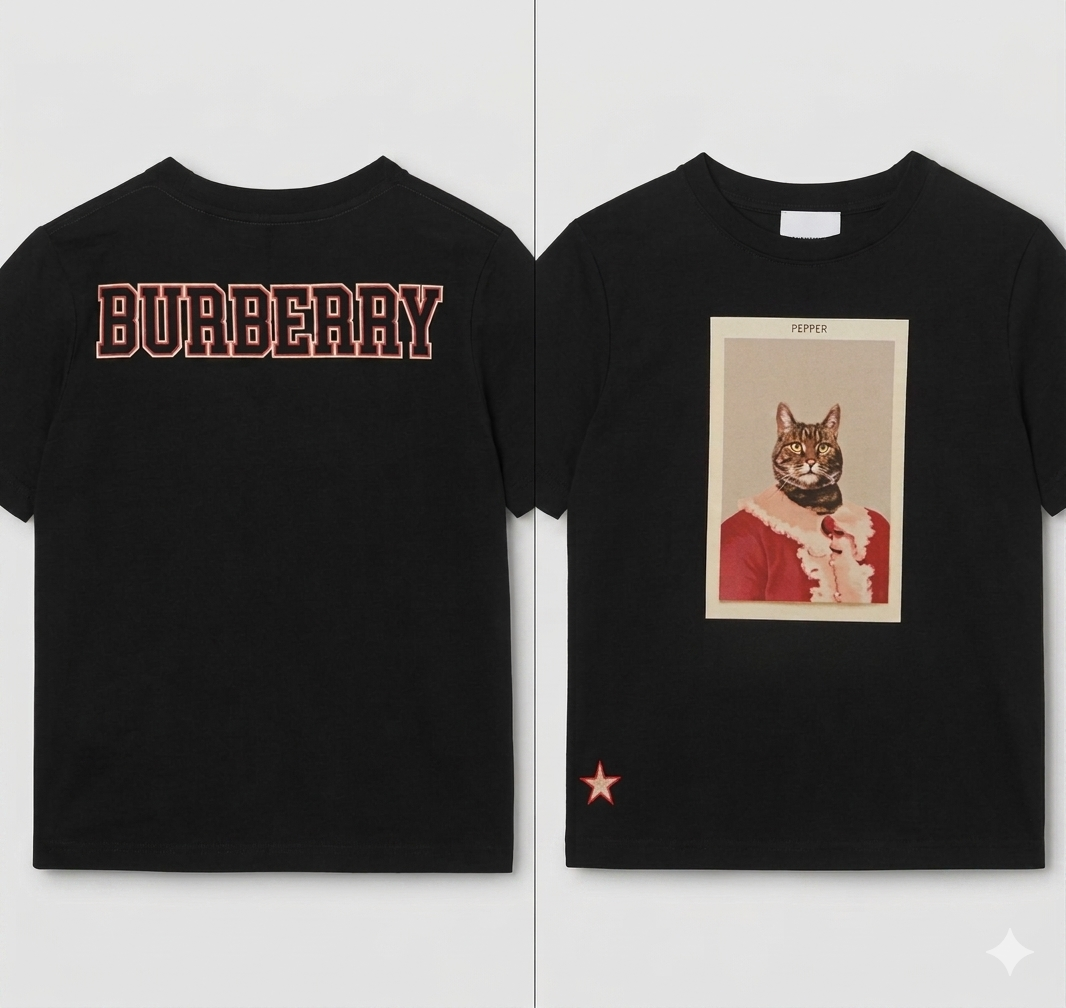Burberry Boys Black T-shirt 9-10y
