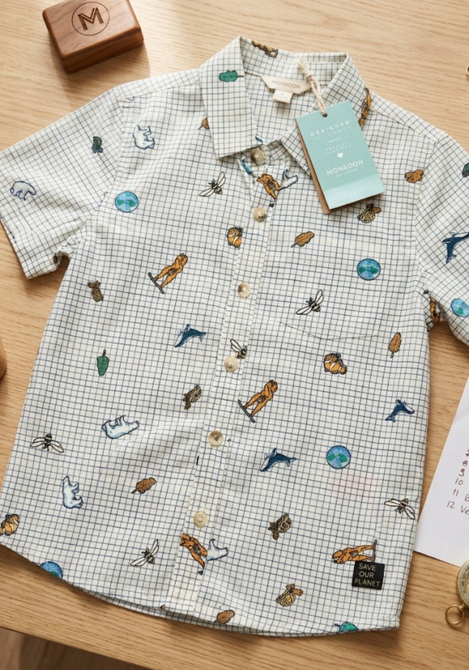 Monsoon boys shirt 5-6y