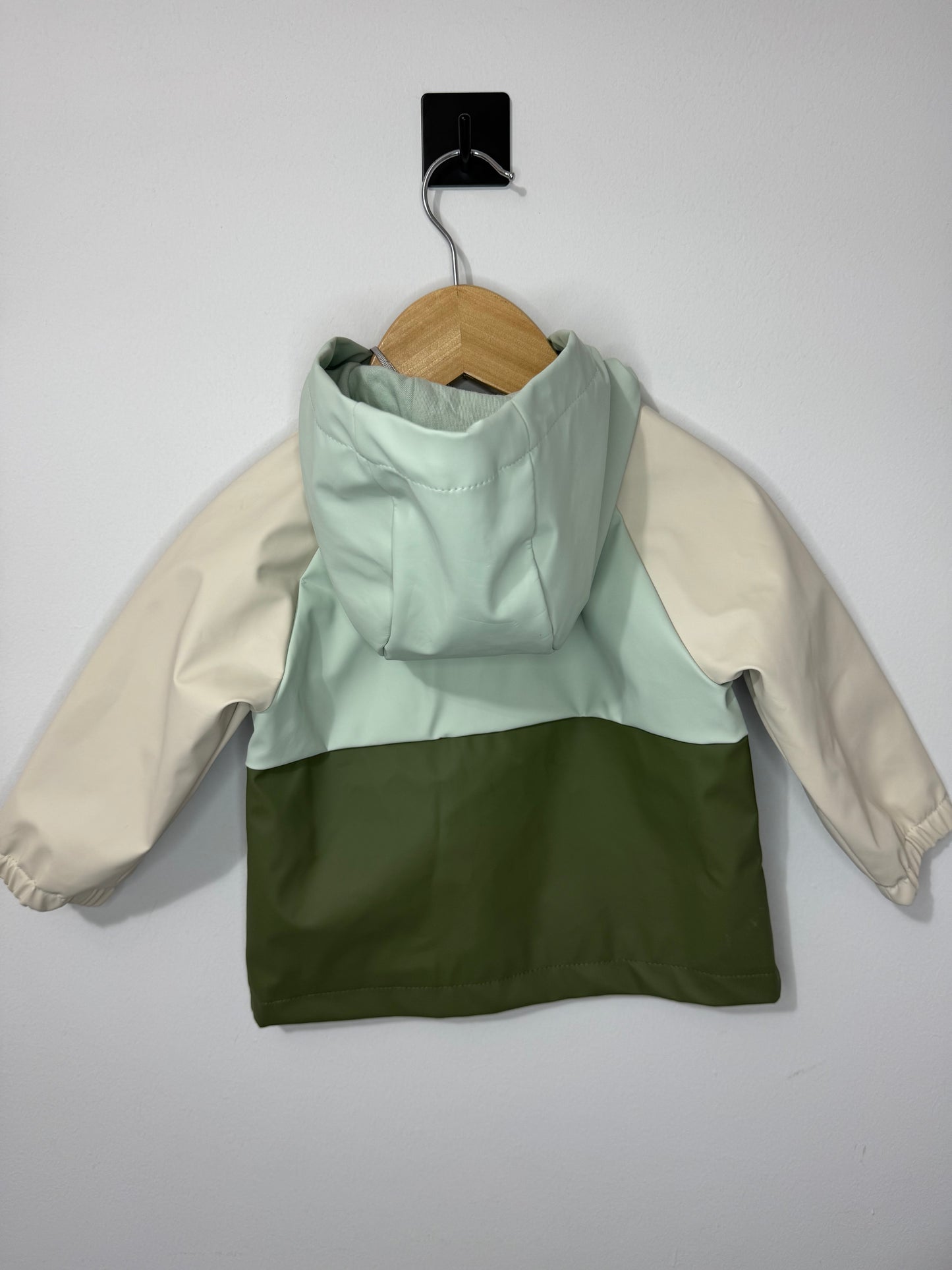 TU Boys Green Raincoat 9-12m