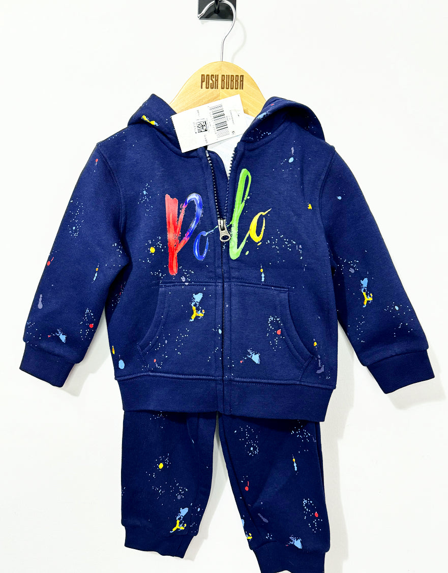 Ralph Lauren Dark Navy Tracksuit 18m