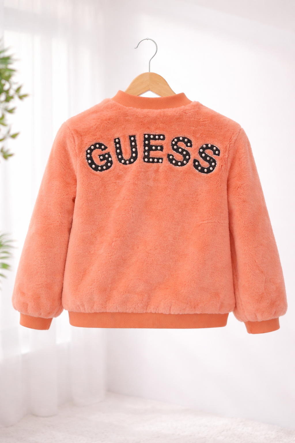 Guess Faux Fur Coral Jacket 14y