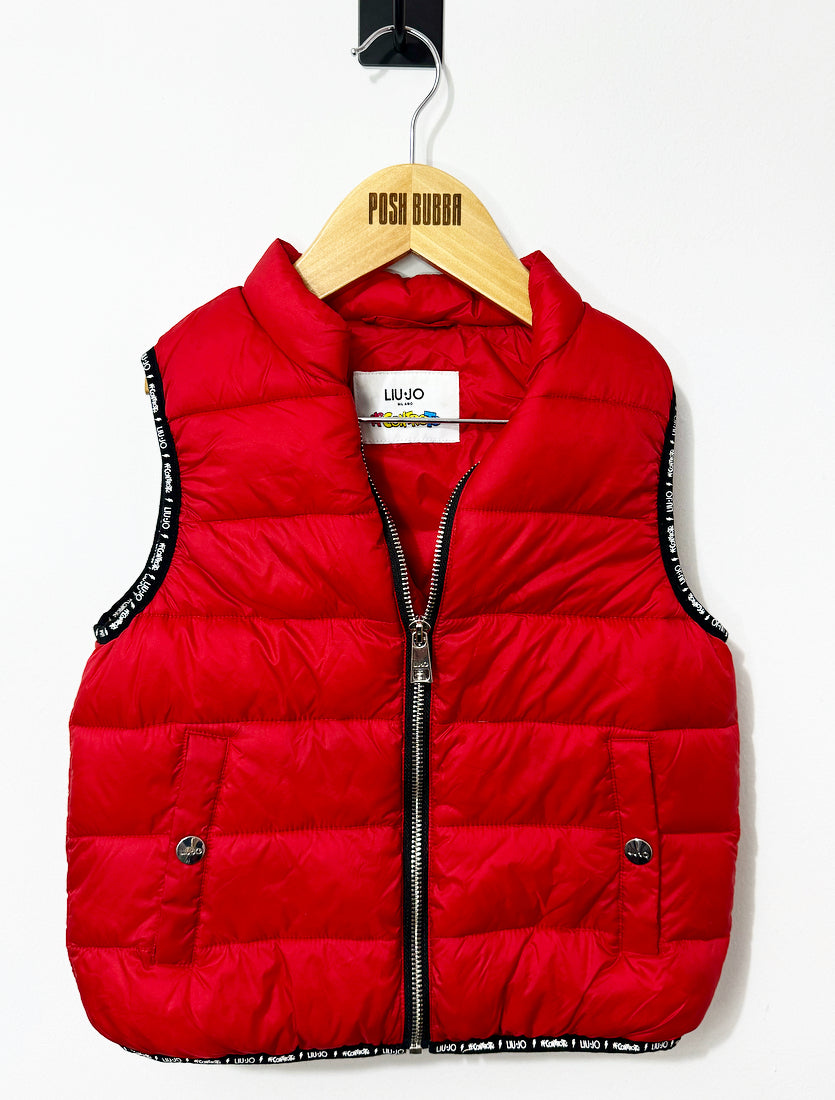 Liu Jo Red Body Warmer 6y No tags