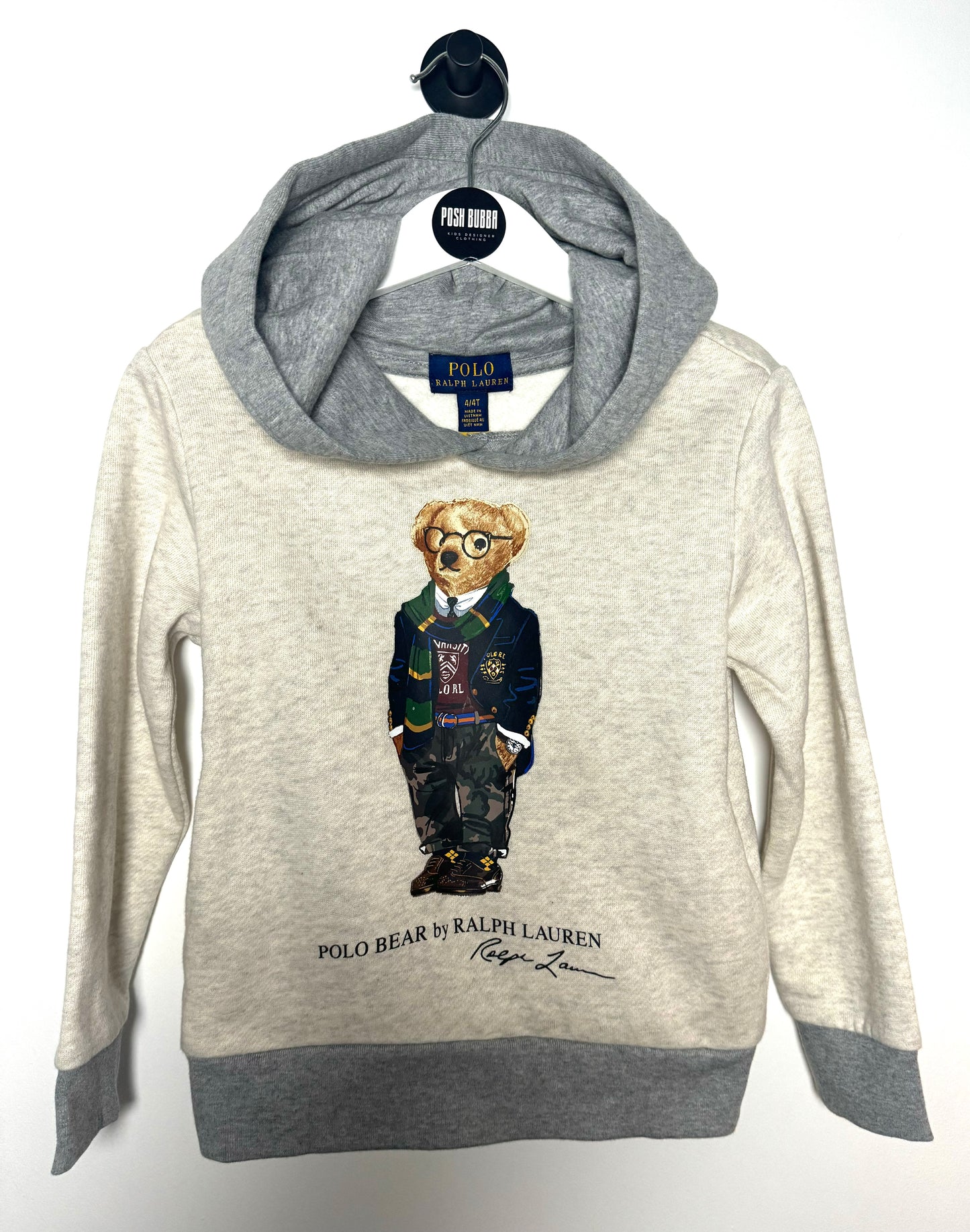 Ralph Lauren Beige Hoodie 4y