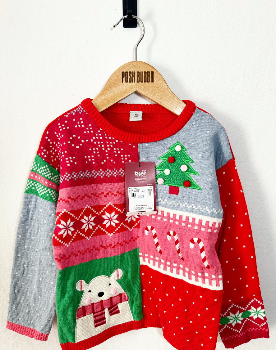 TU Christmas Jumper 2-3y #7029